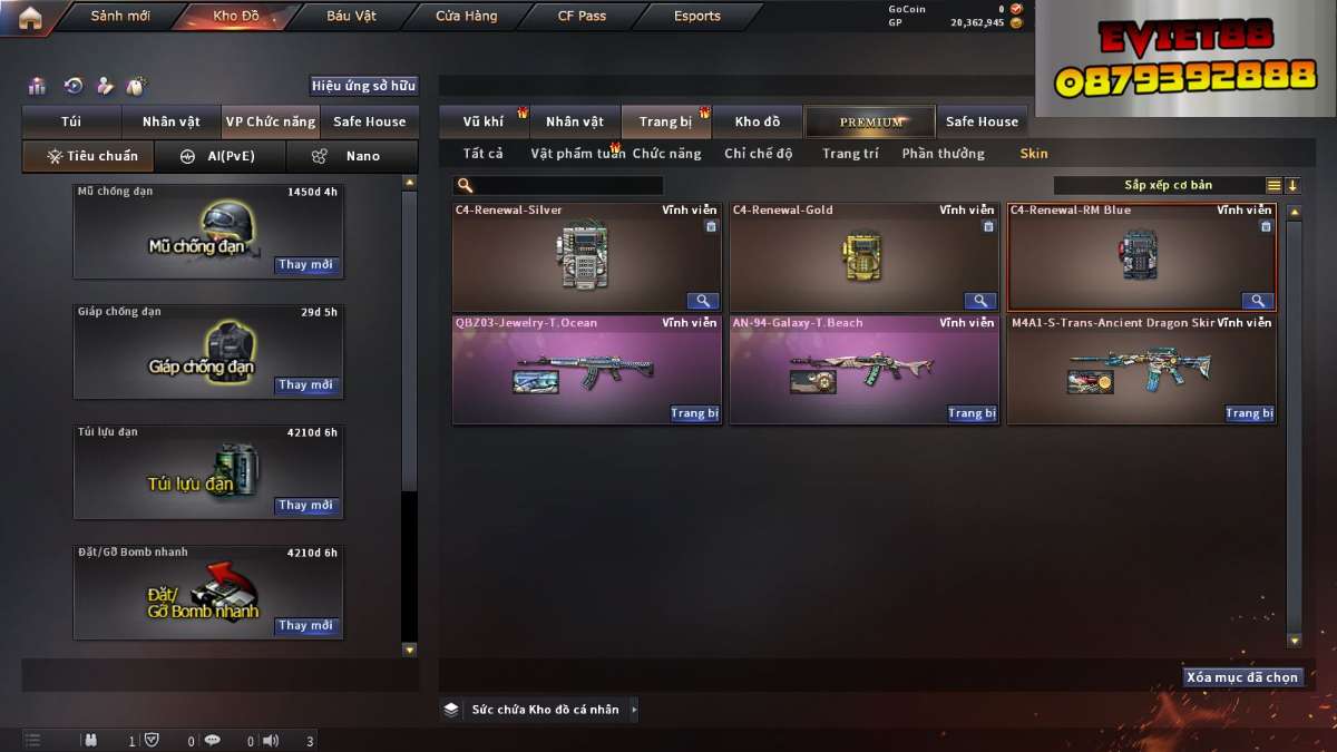shop acc cf uy tin gia re